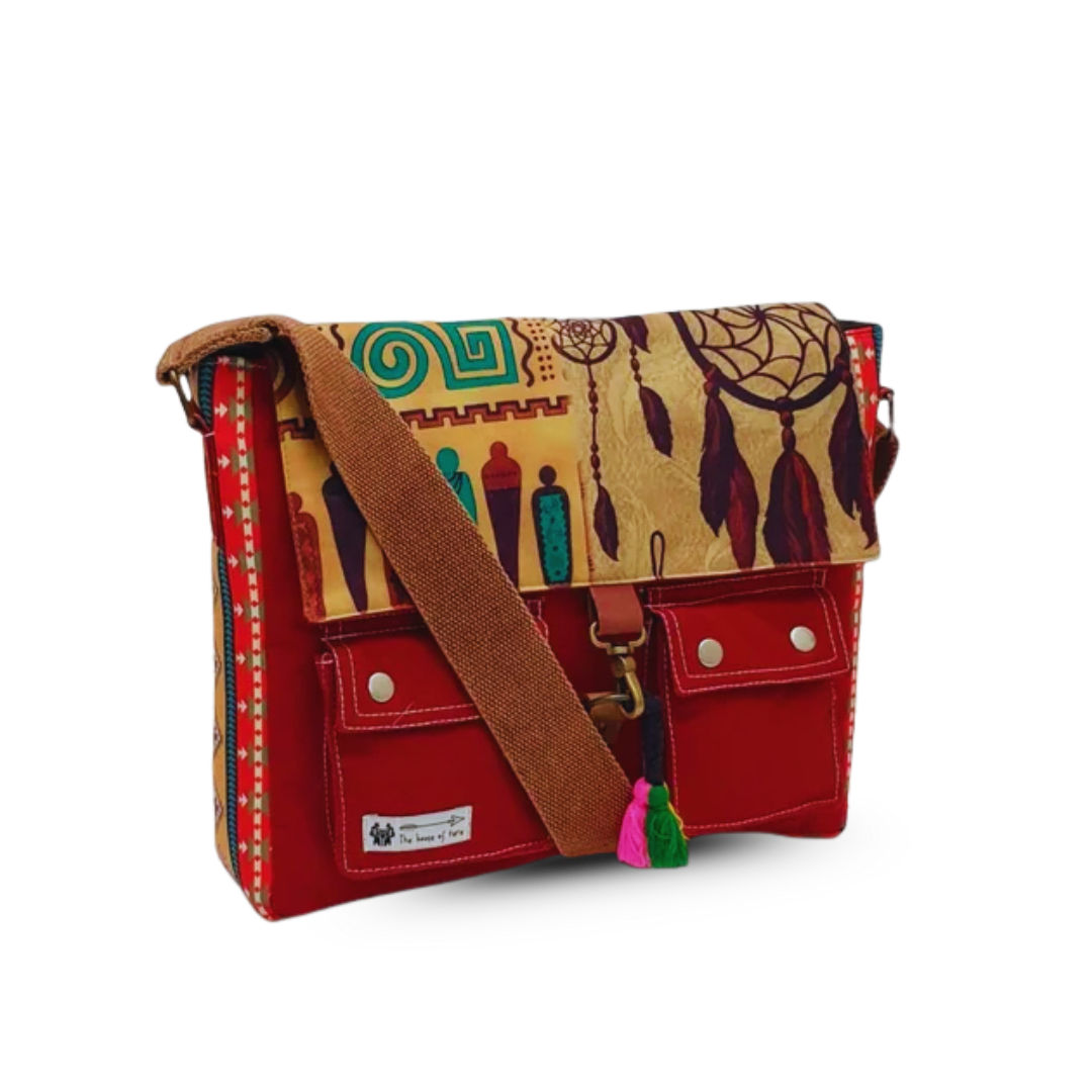 Red Women Messenger Sling Bag - Stylish & Functional